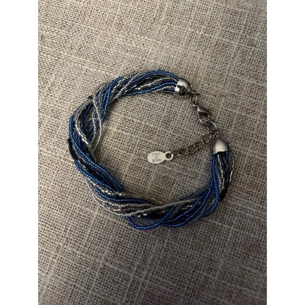 Authentic NeroLeone Made in Italy Multi-Strand Bracelet Cobalt Something Blue
